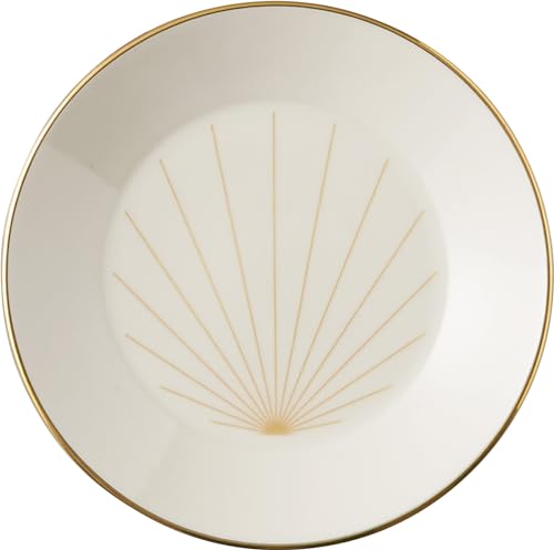 Plato pequeño de porcelana blanco de 5.3 in diámetro miniatura 1