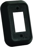 Vista 3 de JR Products 13525 Separador de pared de doble interruptor - negro