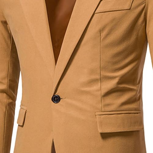 Men's Vintage Casual Corduroy Blazer Mens Corduroy Blazer Jacket Sport Coat One Button Casual Suit Slim Fit2