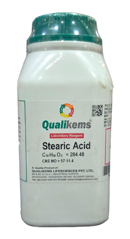 QUALIKEMS Stearic Acid 500GM CAS NO=57-11-4 (Lab use only) (B0D428361V) Amazon Price History, Amazon Price Tracker