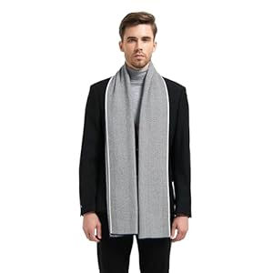 Men Winter Cashmere Scarf Wool Soft Warm Knitted Casual Scarves for Men