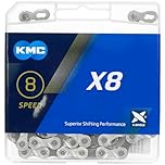 KMC X8-93 - 8 Speed Silver/Grey Chain,114L