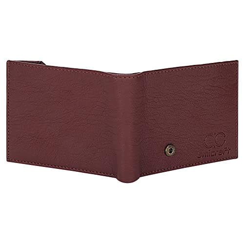 Image of Amicraft PU Leather Gift Combo Set|Wallet and Belt Gift For Him Light Weight Brown Wallet for Men 6 Card Slots PU Leather Formal & Casual Belt Free Size Upto 42 Inches|(Black)