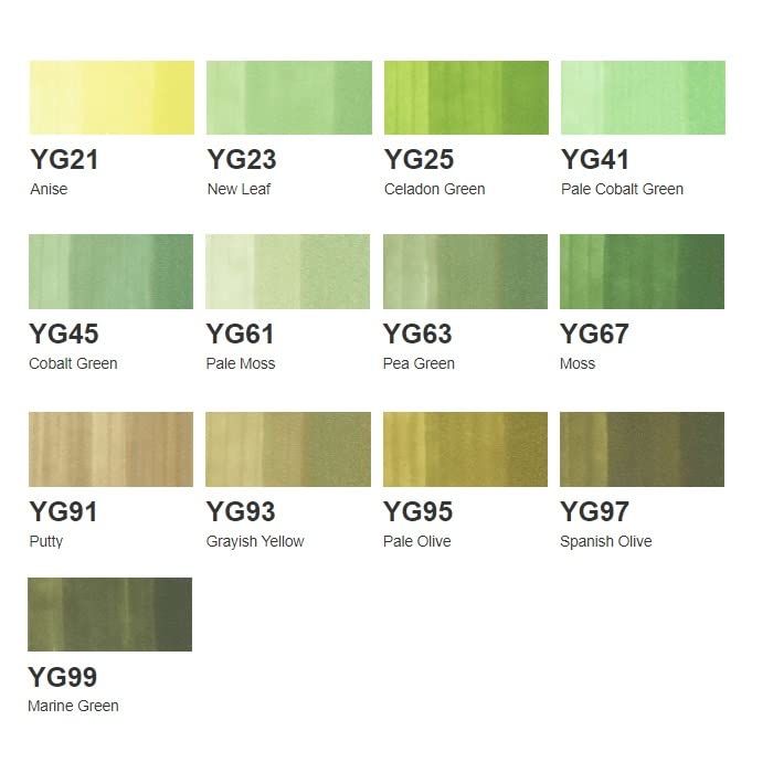 Amazon | コピックスケッチ YG Yellow Green (黄緑)【3本セット】(YG63
