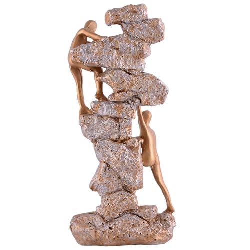 Image of Men Climb on wall Showpiece for Home Decor Showpiece, Atlas Sculpture for Office Table Dcor Multicolour - 13