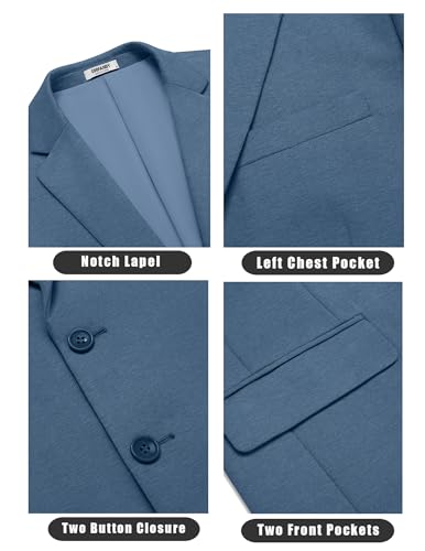 Blazer décontracté en tricot pour homme veste légère ajustée chic