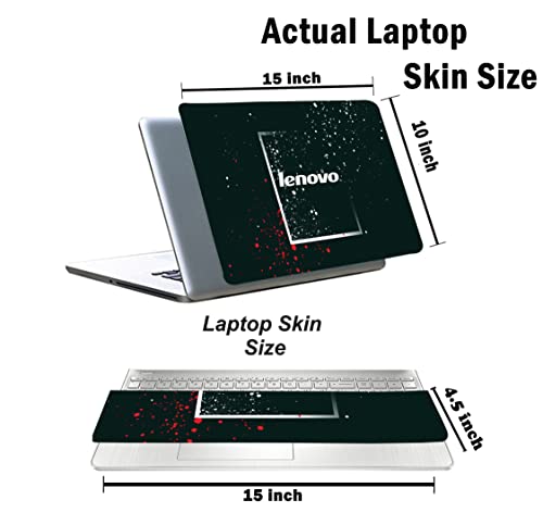 Image of Pattern L4 Top+Wrist Pad Vinyl Laptop Skin /Sticker /Cover for 15 to 15.6 Inches Laptops Laminated-Removable-HD Quality Compatible for Lenovo.(15x10 Inches)