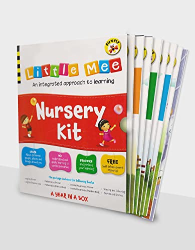 Image of Little Mee Nursery Books for Kids Learning | English, Maths, GK, Rhymes, Stories, Drawing, Colouring Activities | Preschool Worksheets | 2 to 4 Years [Paperback] Content team at Chetana Publications