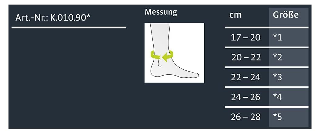 medi Levamed E+motion 3.0 sportliche Sprunggelenkbandage mit extradünner 3D Silikon-Quarz-Pelotte | Größe: II | Angenehmes Sockenbündchen | Große Dehnungszone | inkl. Anziehilfe