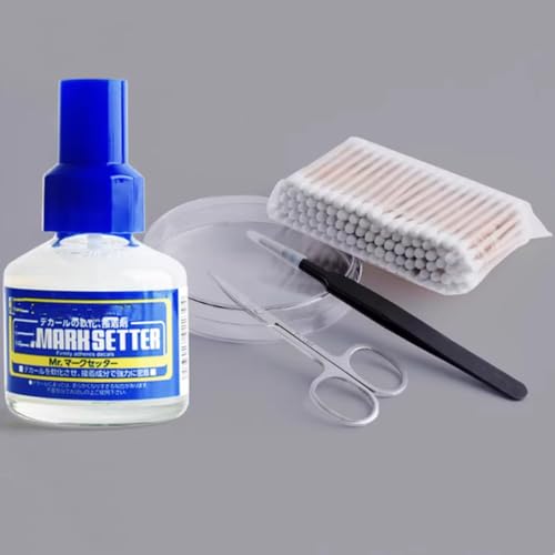 MS-231 & MS-232 Decal Adhesive and Softener Set for Model Kits &ndash; Tacky Backing Glue for Curved...