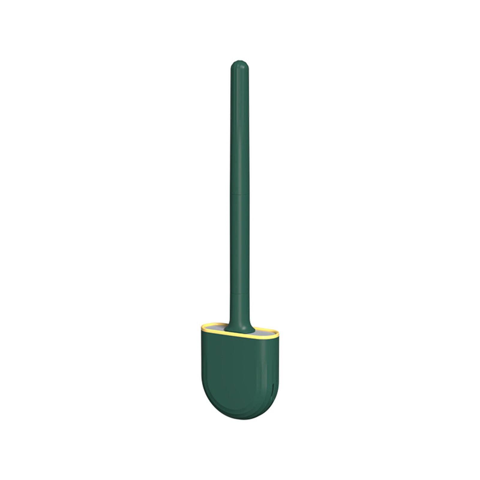 Brosse de toilette silicone petite brosse WC nettoyage tête souple décorative 608