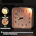 AMIR Analog Silent Non Ticking Small Clock, Travel with Snooze & Light, Ascending Beep Sounds, Battery Operated Loud Alarm Clock for Bedroom (White)
