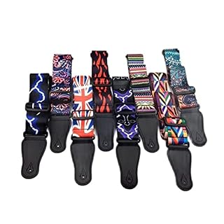 Sangle de guitare Nylon réglable Élargir l’épaississement de la guitare imprimée for la guitare électrique acoustique… - Les Beatles, Paul McCartney, John Lennon, RIngo Starr, George Harrison Sangle de guitare Nylon réglable Élargir l'épaississement de la guitare imprimée for la guitare électrique acoustique… – Image 3