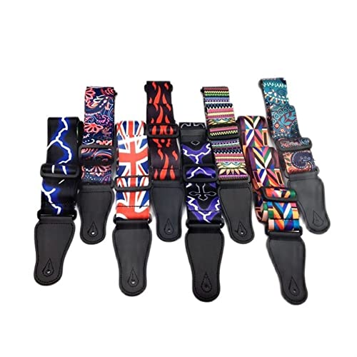 Sangle de guitare Nylon réglable Élargir l’épaississement de la guitare imprimée for la guitare électrique acoustique… - Les Beatles, Paul McCartney, John Lennon, RIngo Starr, George Harrison Sangle de guitare Nylon réglable Élargir l'épaississement de la guitare imprimée for la guitare électrique acoustique… – Image 4