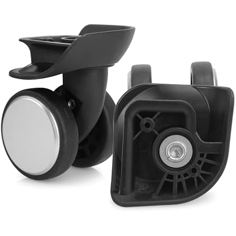 Volein 2pcs Luggage Wheel Replacement, Suitcase Swivel Casters Plastic for DIY Repair, Spinner Wheels Mute 360 Degree Rotation, A159B Cover