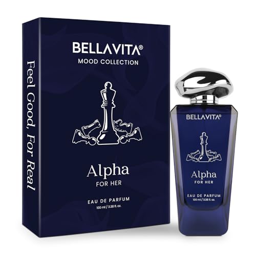 BELLAVITA Luxury Mood Collection ALPHA Perfume for Women 100ml | Pheromone Inspired Technology Long Lasting Fragrance | Notes of Floral, Jasmine and Citrus | Gourmet, Spicy Premium Fragrance