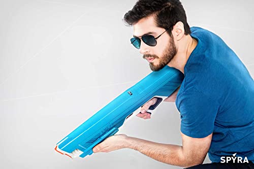 Image of Spyra Two Electronic Water Gun Super Blaster, Battery for 2000 Blasts and Effective Range of 30 ft (TikTok Gun) (Blue)