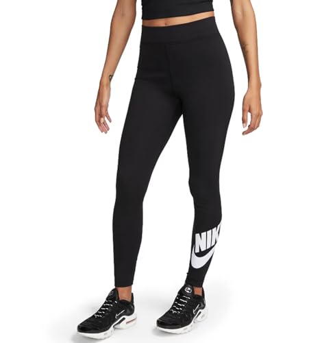 Image of Nike Womens LEGASEE Legging HW Futura BQ9771-010_XL - Black/White