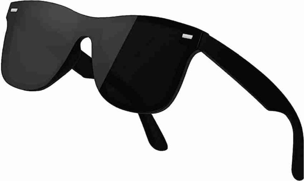 Sunglasses for Men Black Lightweight Anti-Glare Polarized 51mm Oval Plastic Frame-image-12