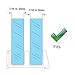Prime-Line M 6059 Sliding Shower Door Bottom Guide, 1/2 In. Channels, Plastic Construction, Clear, Adhesive Backing (2 Pack)