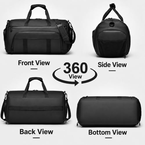 Image of CAVALO - Be Unique Water Resistant Duffle Bag for Gym, Travel and Business Men & Women | Cabin Size Weekender Bag with Dedicated Ventilated Shoe Compartment, Wet Pouch & Luggage Sleeve