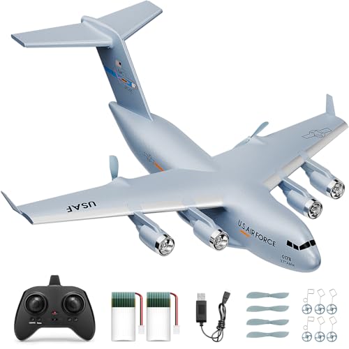 AIGIMU RC Airplane, RC Plane Ready to Fly, 2CH C-17 Remote Control Airplane with 6-axis Gyro...
