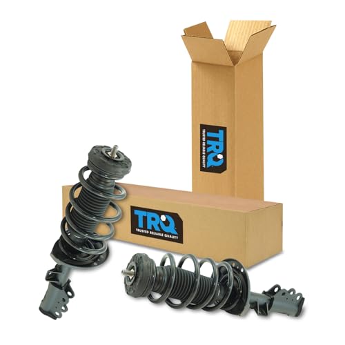Image of TRQ Front Driver and Passenger Side Strut and Spring Assembly Set Loaded | For 10-16 Cadillac SRX Without RPO Code F45 Real Time Damping Chassis
