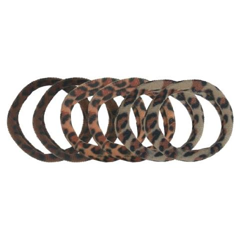 SMOOTHIES Leopard Elastics 6pk, 6 CT Cover