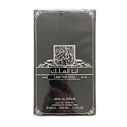 I Am The King For Men - Eau De Parfum 100Ml (3.4Oz) | Radiant & Lively | Notes Of Black Pepper, Lavender, Ambroxan, Elemi, & Cedar | By Ard Al Zaafaran #TOP3
