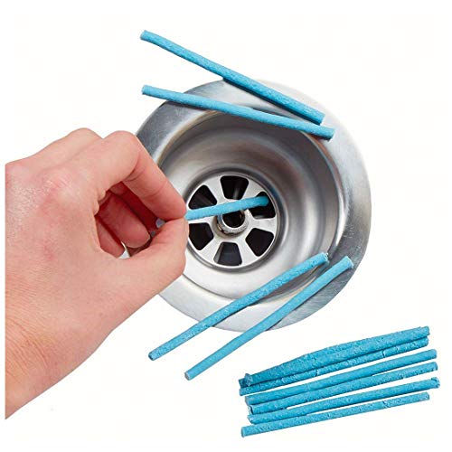 Zotti Drain Sticks | Pack of 12 | Enzyme Drain Cleaner | For Sink, Basin, Bathtub | Powerful Enzymatic Cleaner | Prevents Blockages and Bad Odour | Perfect for Grease, Fat, Food Residue
