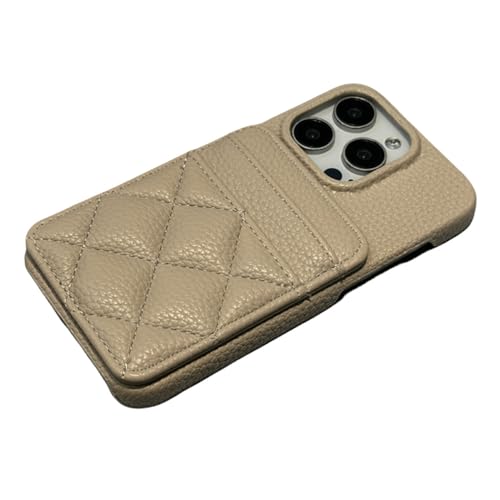 Coque iPhone 12 Pro étui portefeuille cuir souple mat kaki