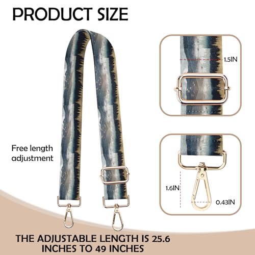 Image of Purse Strap Crossbody Shoulder Straps Adjustable Replacement 1.5 inch Wide for Women Girls Bag Cute Aesthetic