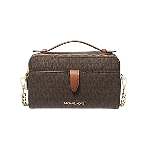 Michael Kors Bandolera mediana con doble cremallera para teléfono