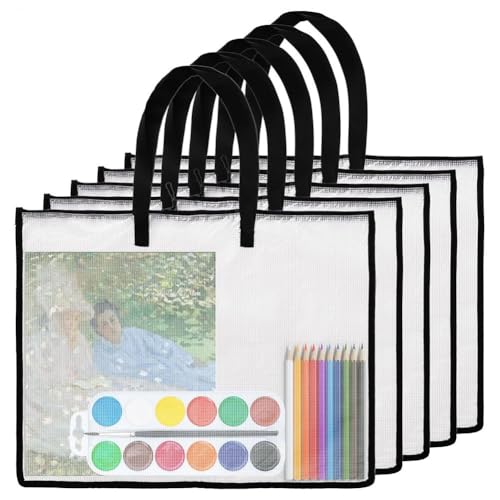 Porte-documents transparents de transport pour artistes nomades