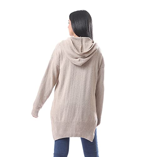 Andora women's 34w23w4503 pullover sweater, beige, one size