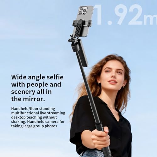 Image of Auto Face Tracking AI Gimbal Selfie Stick Tripod Stand,Detachable Bluetooth Remote Compatible for iPhone /Android, Best for Vlogging /Photo Shoot (F01 AUTO FACE Tracking Selfie Stick)
