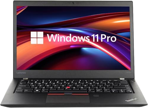 Lenovo Thinkpad T470s 14 Inches Business Laptop Computer, Intel Core i7-7500U, 16GB RAM, 512GB SSD, USB 3.1 Gen 1, Thunderbolt, Windows 11 Pro (Renewed)