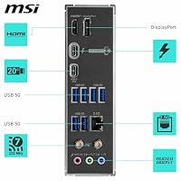 Z890 Gaming WiFi-Mainboard, ATX – Unterstützt Intel Core Ultra-Prozessoren (Series 2), LGA 1851 – DDR5-Memory Boost 8800+ MT/s (übertaktet), 1 x PCIe 5.0 x16, 1 x M.2 Gen5, 2,5-Gbit-LAN, Wi-Fi 7 – Ansicht 6