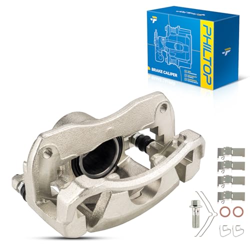 Image of PHILTOP 19B3129 Front right Disc Brake Caliper Assembly Replacement For 2007-2017 Toyota Camry, 2007-2012,2016-2018 Lexus ES350, 2008-2018 Toyota Avalon, Front Right Passenger Side