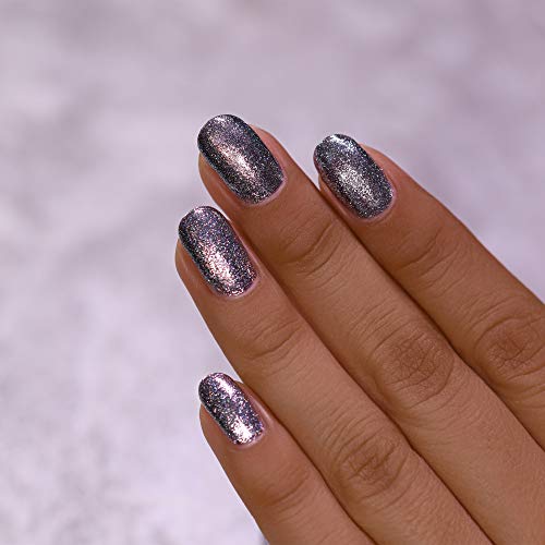 Image of ILNP Carbon - Sleek Gunmetal Holographic Ultra Metallic Nail Polish