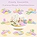QUCHI Climbing Toys for Toddlers, Toddler Climbing Toys Indoor, 7-Piece Soft Foam Climbing Blocks Set, Toddler Playtime Corner Climber Indoor Foam Play Gym for Climbing Crawling and Sliding
