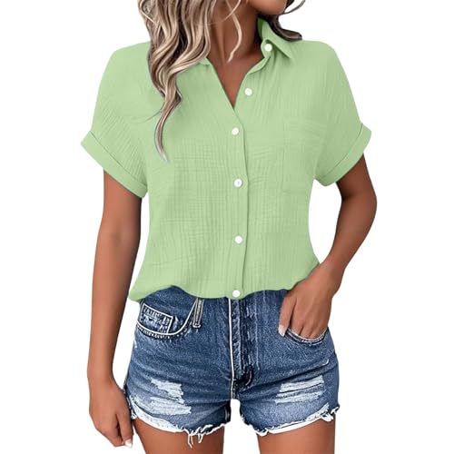 Chemisier femme été sport grande taille shirt manches courtes