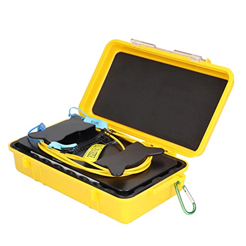 Fiber Optic Test Tool, OTDR Jumper Cable Box, Single Mode Optic Fiber Test Extension Cord, SC UPC to SC UPC Fiber Optic Dead Zone Test Tool Set, 2000 Meter