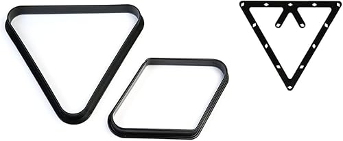 Trípode de billar Soporte para taco de billar Accesorios para Taco de Piscina Trípode Profesional Plástico Piscina Estante Triángulo Bolas Estante
