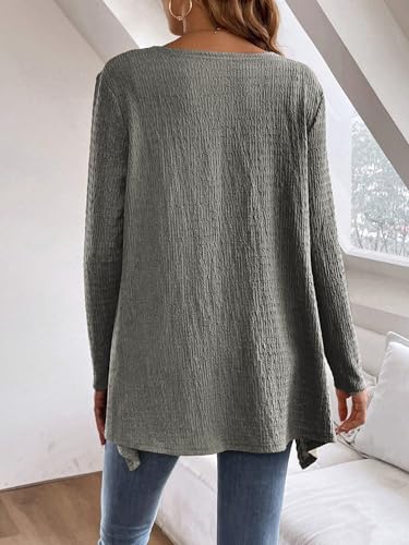 Women's Long Sleeve Open Front Cardigan Casual Loose Lightweight Drape Cozy Knit Sweaters Fall Dusters3