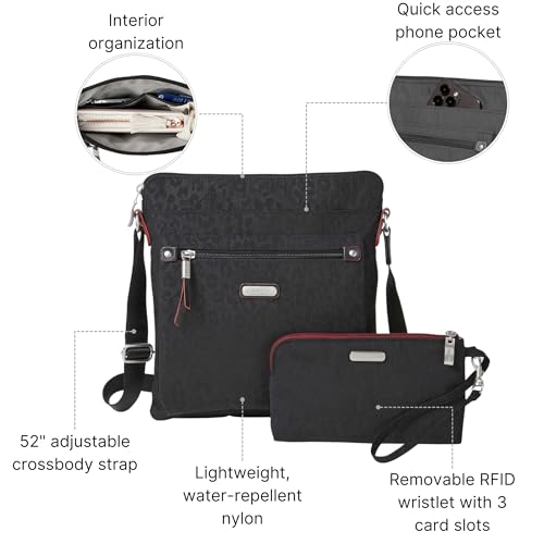 Image of Baggallini womens Go Bagg With Rfid Phone Wristlet