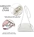 KingTo Clutch Purses for Women, Soft Cloud Bag Fashion Dumpling with Ruched Pouch Handbag for Crossbody Shoulder (white)