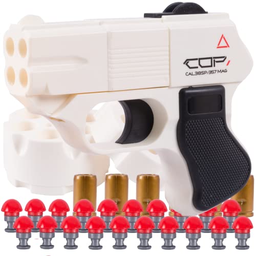 Elegrafy Mini Blaster Toy Pistol with Darts for Nerf Guns Toys Set, for Boys Aged 5-8 White Color