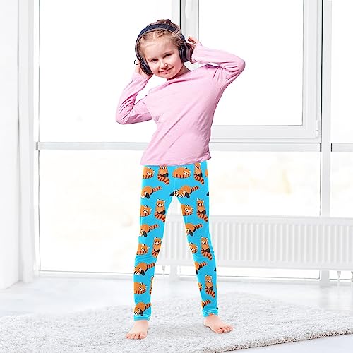 Cute Red Panda Pattern Girls Leggings Dance Running Workout Yoga Pants4