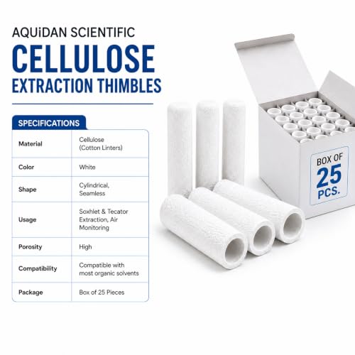 Image of LABART Scientific Cellulose Extraction Thimble, 43mm x 125mm (Pack of 25)